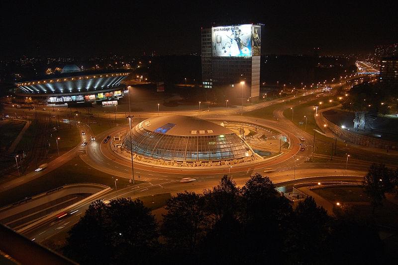 Roundabout, Spodek arena and DOKP building