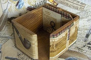 Przybornik retro. Decoupage. #decoupage #przybornik #retro