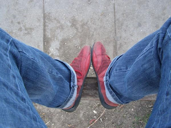 red shoes