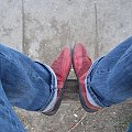 red shoes