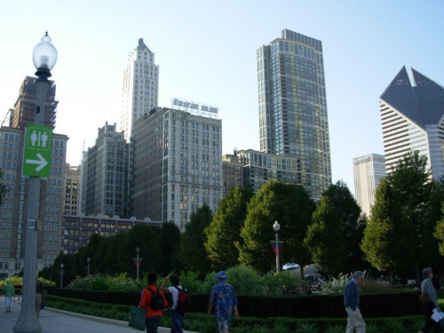 wieżowce--centrum Chicago