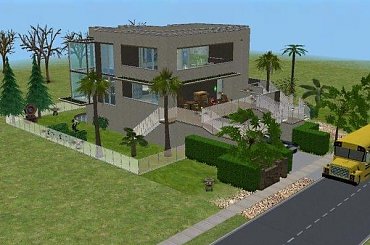 Dom wykonany w grze The Sims 2 #dom #TheSims2