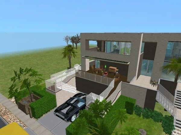 Dom wykonany w grze The Sims 2 #dom #TheSims2