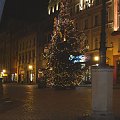 Świdnicki Rynek światecznym wieczorem