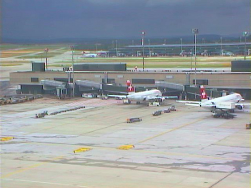 Burza nad Zurychem. #lotnisko