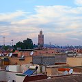 widok z Palais el-Badi na Kasbah Mosque i miasteczko anten satelitarnych ;) #Marrakesz #maroko