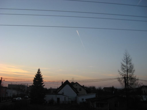 03.02.2008r. #krajobrazy #widoki #niebo #ZachódSłońca
