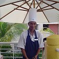 Kucharz w Goańskiej restauracji smażący omlety dałem hotelowi ****gwiazdki a obsłudze*****(five stars warto):Indian cook