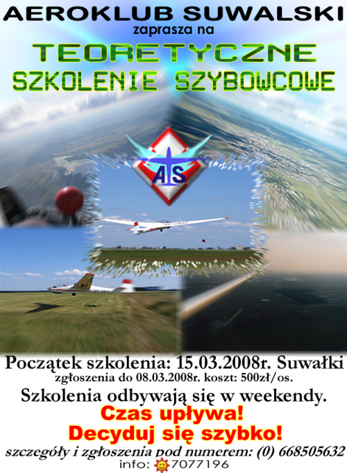 Aeroklub Suwalski - Teoretyczne Szkolenie Szybowcowe