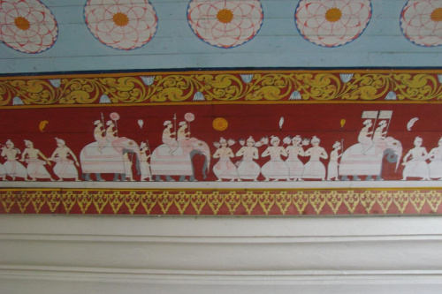 Freski ręczne w Swiątyni..pokazujące jak obchodzili kiedyś Swięta