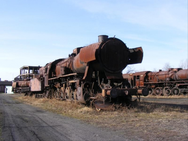 23.02.2008 Muzeum przemysłu i kolejnictwa na Śląsku Wrak Ty2-821