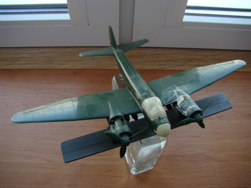 Ju-88, czyli "wielka" Luftwaffe czeka na lepsze czasy... pomalowanie :) #modele #samoloty