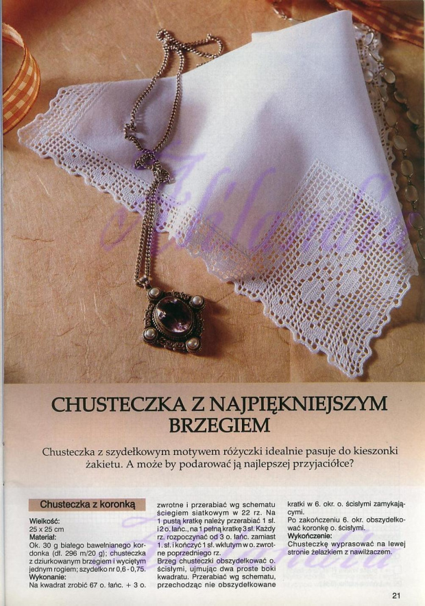 Robótki ręczne 2002_09 #RobótkiRęczne #haft #hobby #dom #serwetki