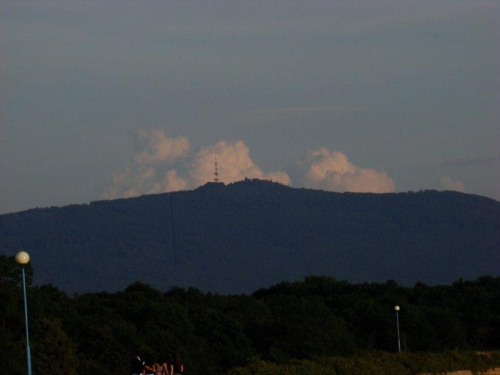 widok ze zbiornika w Mietkowie