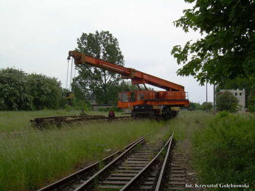 Tu właśnie pozostawiane są tory. Nieopodal remontowanej nastawni UL.