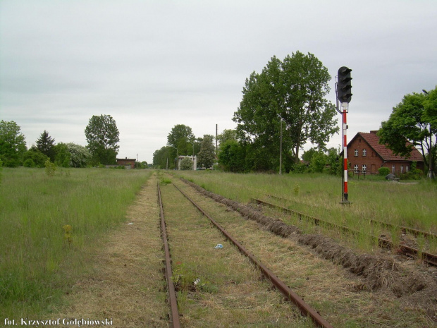 Jeden tor, dawno nieużywany(prawdopodobnie od zamknięcia linii do Torunia) został odświeżony.