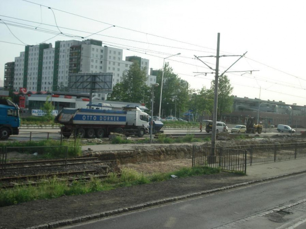 Wrocław przebudowa Lotniczej 28.05.2008