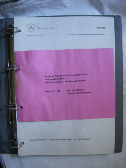 Wartungshandbuch Mercedes G band1...1