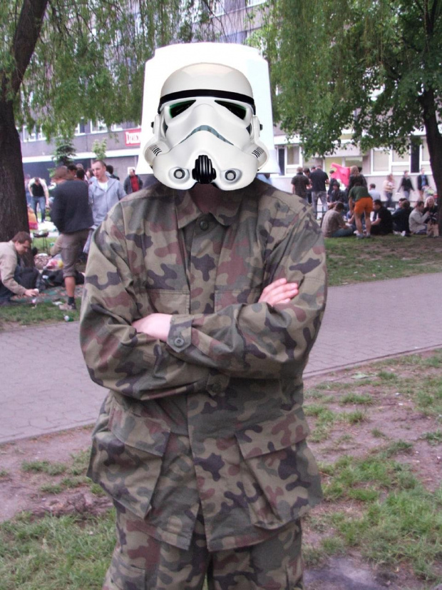 Prawie jak imperialny szturmowiec. #szturmowiec #stormtrooper #juwenalia #pantera #Wzór93