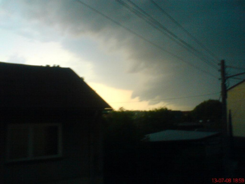 burza w Tomaszowie #burza #Łódzkie #TomaszówMazowiecki #chmura #pogoda