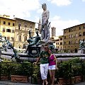 my na Piazza della Signiora, a za nami fontanna Neptuna