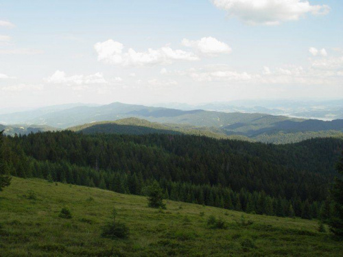 Pasmo Lubania z Polany Młyńskiej #góry #gorce