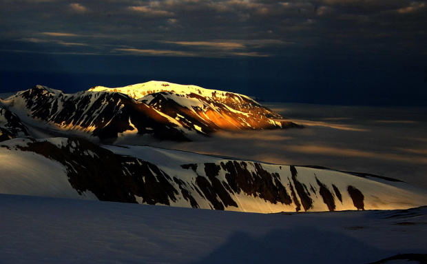 Svalbard, widok z Wiederfjellet