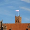 Flaga Polski - Zamek w Malborku