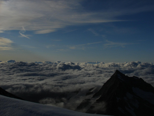 Góry, chmury... #wakacje #góry #Alpy #lodowiec #treking #Szwajcaria #Weissmies