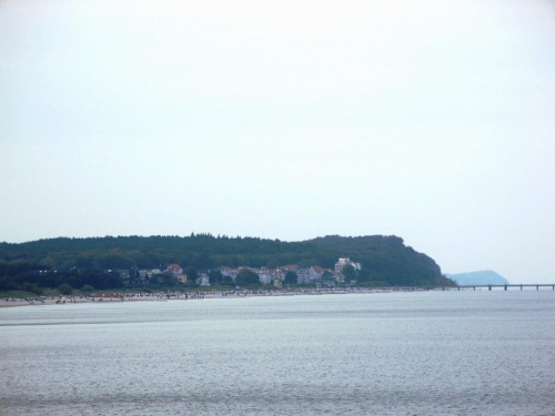 Heringsdorf-widok z molo w kierunku Bansin. #wakacje #urlop #podróże #zwiedzanie #morze #Bałtyk #Niemcy #Heringsdorf