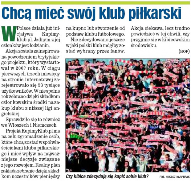 Express Ilustrowany Łódź
Sport Express
Wydanie z dnia 16 październik 2008
