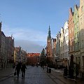 Gdańsk, ul. Długi Targ...W bardzo zimny i mrozny dzien, spacer po Gdańsku, aparat w metalowej obudowie przymarzał mi do ręki a obiektyw się zacinał z zimna! #Gdańsk #MojeMiasto #widoki #zima