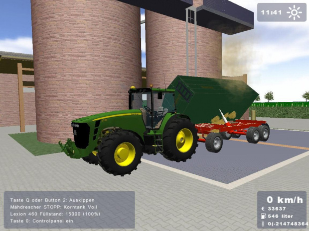 John Deere 8530 + Brantner Dreiachser #Gra #LandwirtschaftsSimulator #JohnDeere8530