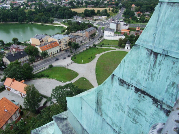 Gniezno widoki miasta z wieży katedry