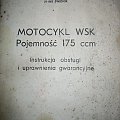 MOTOCYKL WSK
Pojemność 175 cm
Instrukcja obsługi
i uprawnienia gwarancyjne #WSKInstrukcjaObsługi