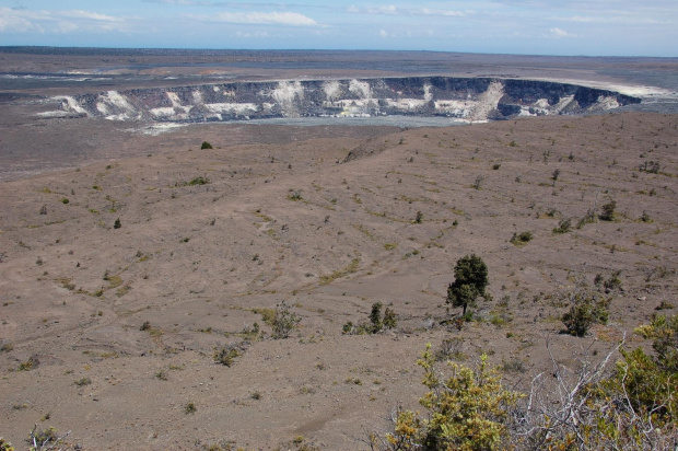 duży krater, Volcano NP, Big Island - Hawaje #usa #wycieczka