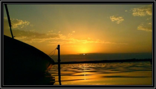 #łódź #krajobraz #słońce #zachód