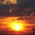 Zachód słońca [widok z mojego okna 23-07-2007] #zachód #słońce #płock #niebo