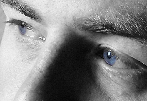 niebieskie spojrzenie w monitor #oczy