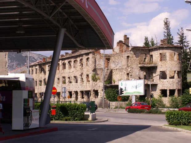 zniszczenia wojenne w Mostarze