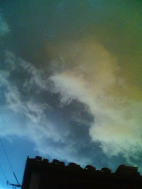 Chmura nad sąsiadami.. #chmureczka