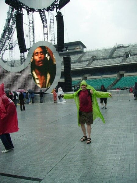 ...a właściwie w Chorzowie na stadionie śląskim.21-06-2007 roku przy akompaniamencie makabrycznej ulewy i niezwykłej burzy!!!