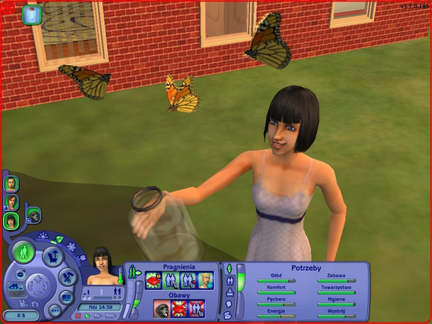 A moja Jagódka wypuszcza motylki. :P
(dodatki do simsów 2: cztery pory roku i zwierzaki) #Sims2 #CzteryPoryRoku #Zwierzaki