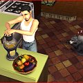 Wyciskarka do soków, Bartek i Bombel. :D
(dodatki: cztery pory roku i zwierzaki) #Sims2 #CzteryPoryRoku #Zwierzaki #NocneŻycie
