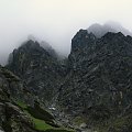 Łomnica nieśmiało przeglądająca zza chmur #Tatry