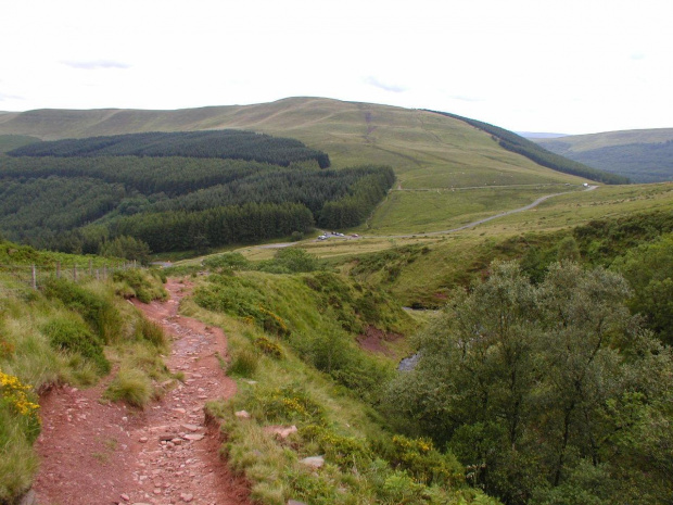 Widok na nasz samochód,National Park Brecon