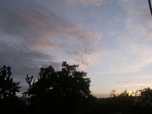moje zachody słońca... w końcu widok z mojego okna ^^ #niebo