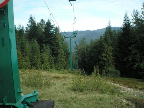 Wyciąg krzesełkowy na Tobołów #góry #gorce #rower #turbacz #beskidy