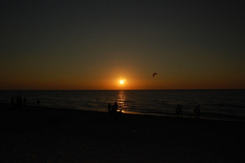 7 sierpnia 2007 - zachód słońca w Rowach - pięknie