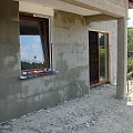 okno od łazienki i balkon od sypialni